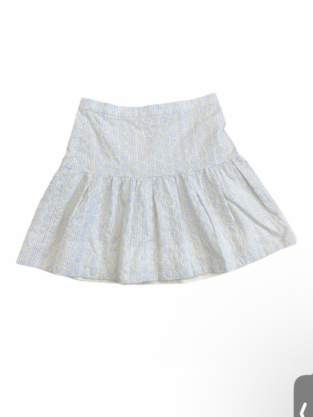 J. Crew Eyelet Seersucker Skirt Great Condition Sz. 12